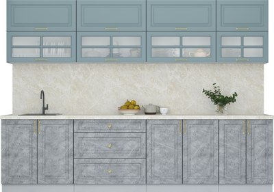 Кухонный гарнитур Интерлиния Мила Шато 3.0Б - фото
