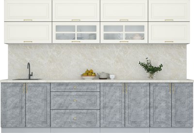 Кухонный гарнитур Интерлиния Мила Шато 3.1Б - фото