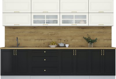 Кухонный гарнитур Интерлиния Мила Шато 3.1Б - фото