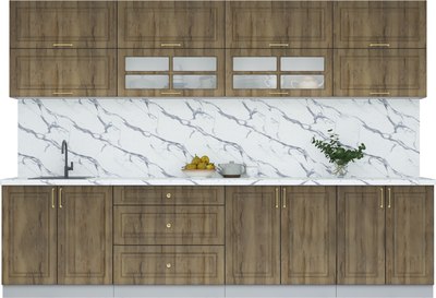 Кухонный гарнитур Интерлиния Мила Шато 3.1Б - фото