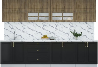 Кухонный гарнитур Интерлиния Мила Шато 3.1Б - фото