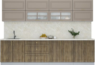 Кухонный гарнитур Интерлиния Мила Шато 3.1Б - фото