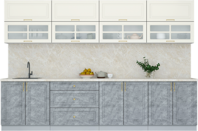 Кухонный гарнитур Интерлиния Мила Шато 3.2Б - фото