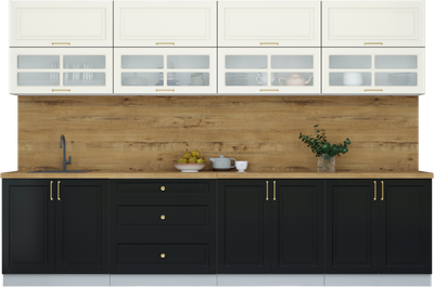 Кухонный гарнитур Интерлиния Мила Шато 3.2Б - фото