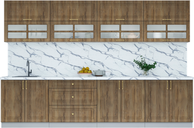 Кухонный гарнитур Интерлиния Мила Шато 3.2Б - фото