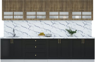 Кухонный гарнитур Интерлиния Мила Шато 3.2Б - фото