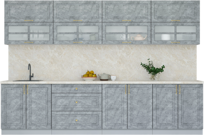 Кухонный гарнитур Интерлиния Мила Шато 3.2Б - фото