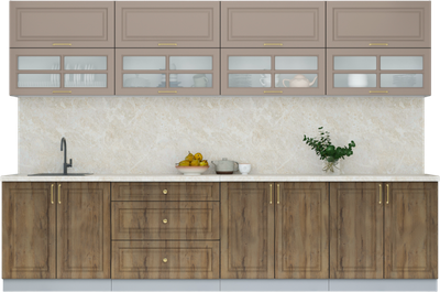 Кухонный гарнитур Интерлиния Мила Шато 3.2Б - фото