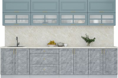 Кухонный гарнитур Интерлиния Мила Шато 3.2Б - фото