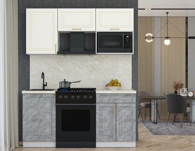 Кухонный гарнитур Интерлиния Мила Шато 1.7В