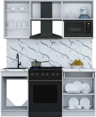 Кухонный гарнитур Интерлиния Мила Шато 1.7В