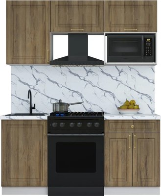 Кухонный гарнитур Интерлиния Мила Шато 1.7В - фото