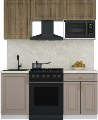 Кухонный гарнитур Интерлиния Мила Шато 1.7В - фото