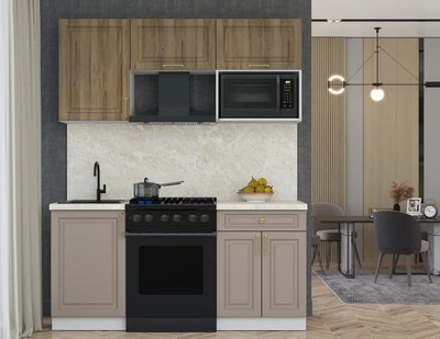 Кухонный гарнитур Интерлиния Мила Шато 1.7В