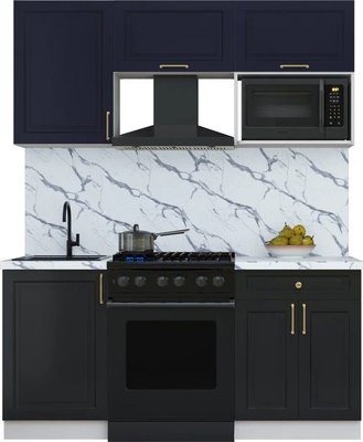 Кухонный гарнитур Интерлиния Мила Шато 1.7В - фото