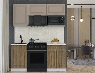 Кухонный гарнитур Интерлиния Мила Шато 1.7В