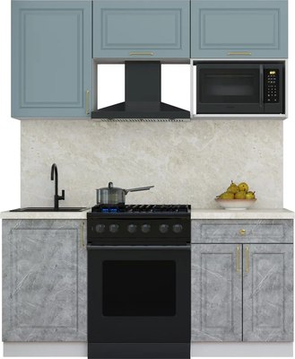 Кухонный гарнитур Интерлиния Мила Шато 1.7В - фото