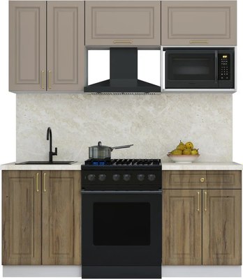 Кухонный гарнитур Интерлиния Мила Шато 1.8В - фото