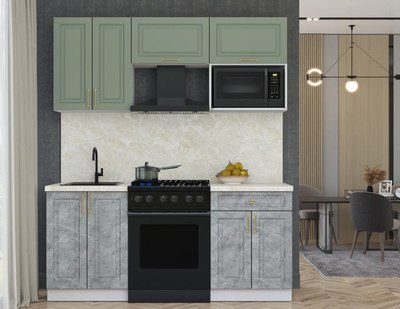 Кухонный гарнитур Интерлиния Мила Шато 1.8В