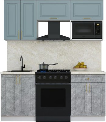 Кухонный гарнитур Интерлиния Мила Шато 1.8В - фото