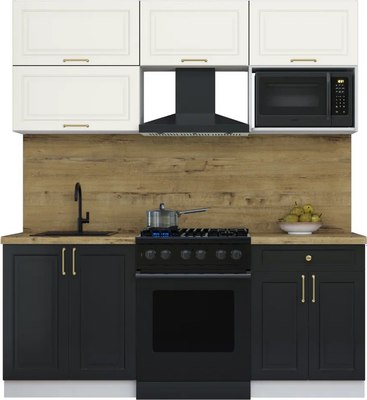 Кухонный гарнитур Интерлиния Мила Шато 1.9В - фото