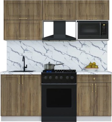 Кухонный гарнитур Интерлиния Мила Шато 1.9В - фото