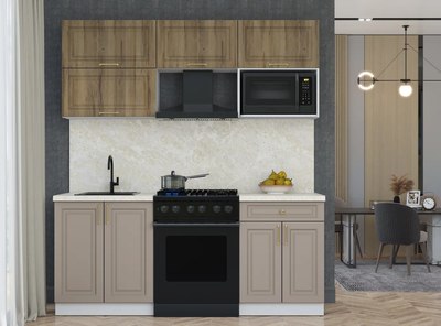 Кухонный гарнитур Интерлиния Мила Шато 1.9В