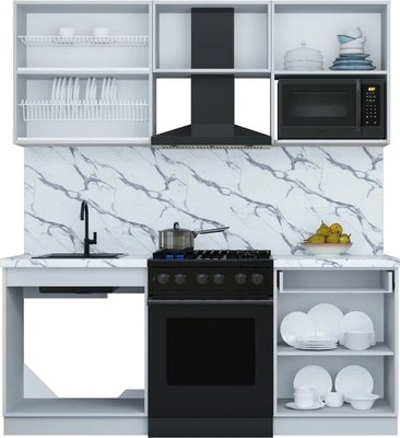 Кухонный гарнитур Интерлиния Мила Шато 1.9В