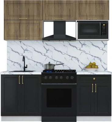 Кухонный гарнитур Интерлиния Мила Шато 1.9В - фото