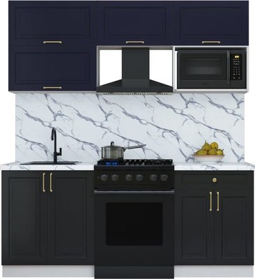 Кухонный гарнитур Интерлиния Мила Шато 1.9В - фото