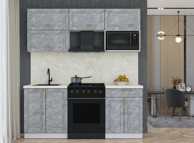 Кухонный гарнитур Интерлиния Мила Шато 1.9В