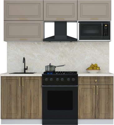 Кухонный гарнитур Интерлиния Мила Шато 1.9В - фото