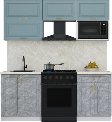 Кухонный гарнитур Интерлиния Мила Шато 1.9В - фото