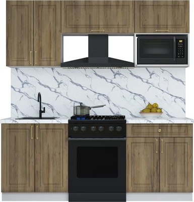 Кухонный гарнитур Интерлиния Мила Шато 2.0В - фото