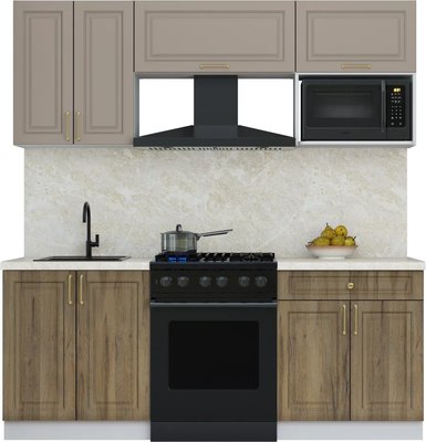 Кухонный гарнитур Интерлиния Мила Шато 2.0В - фото