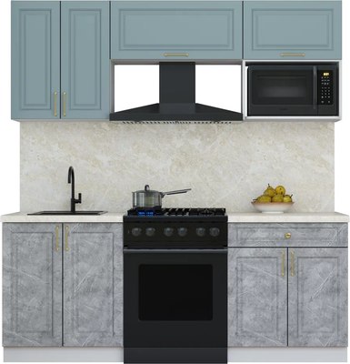 Кухонный гарнитур Интерлиния Мила Шато 2.0В - фото