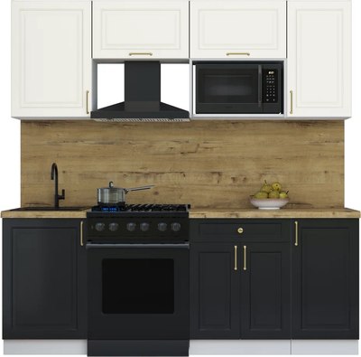 Кухонный гарнитур Интерлиния Мила Шато 2.1В - фото