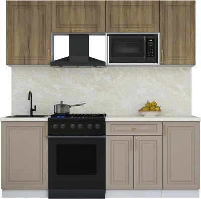 Кухонный гарнитур Интерлиния Мила Шато 2.1В - фото