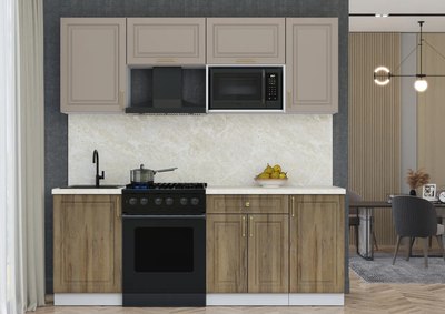 Кухонный гарнитур Интерлиния Мила Шато 2.1В