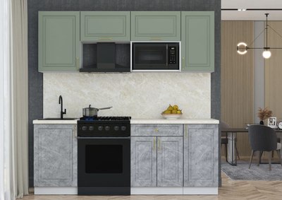 Кухонный гарнитур Интерлиния Мила Шато 2.1В