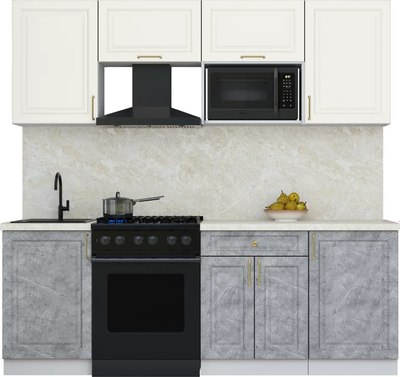 Кухонный гарнитур Интерлиния Мила Шато 2.2В - фото