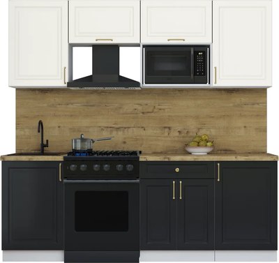Кухонный гарнитур Интерлиния Мила Шато 2.2В - фото