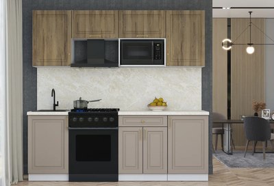 Кухонный гарнитур Интерлиния Мила Шато 2.2В