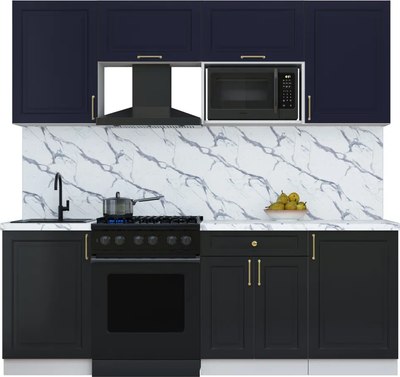 Кухонный гарнитур Интерлиния Мила Шато 2.2В - фото