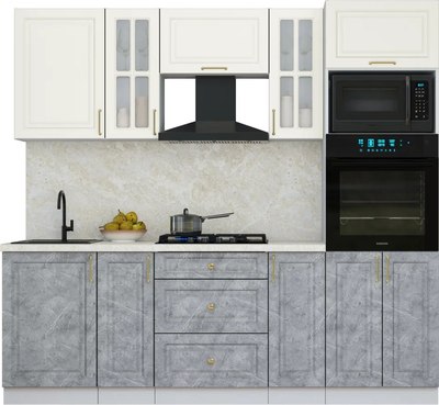 Кухонный гарнитур Интерлиния Мила Шато 2.3В - фото