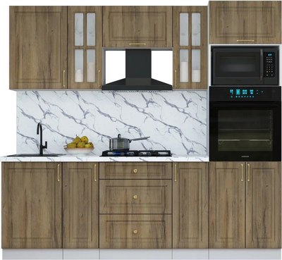 Кухонный гарнитур Интерлиния Мила Шато 2.3В - фото