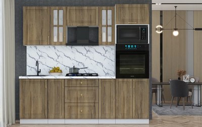 Кухонный гарнитур Интерлиния Мила Шато 2.3В