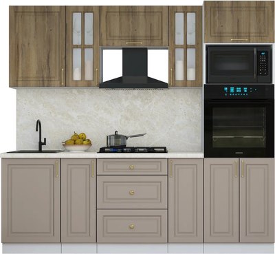 Кухонный гарнитур Интерлиния Мила Шато 2.3В - фото