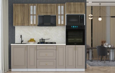 Кухонный гарнитур Интерлиния Мила Шато 2.3В