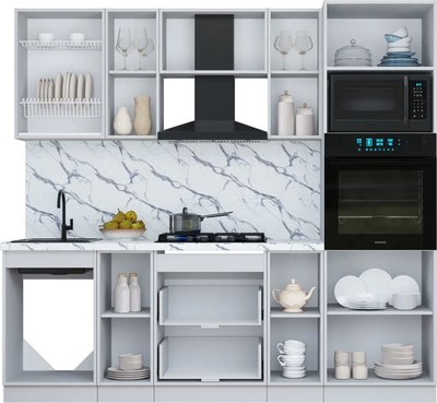 Кухонный гарнитур Интерлиния Мила Шато 2.3В